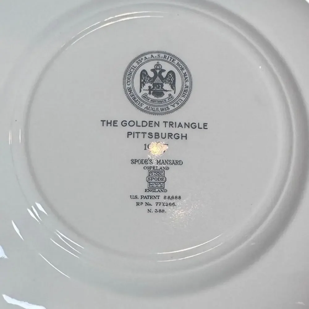 Copeland Spode Mansard set of 4‎ plates - 